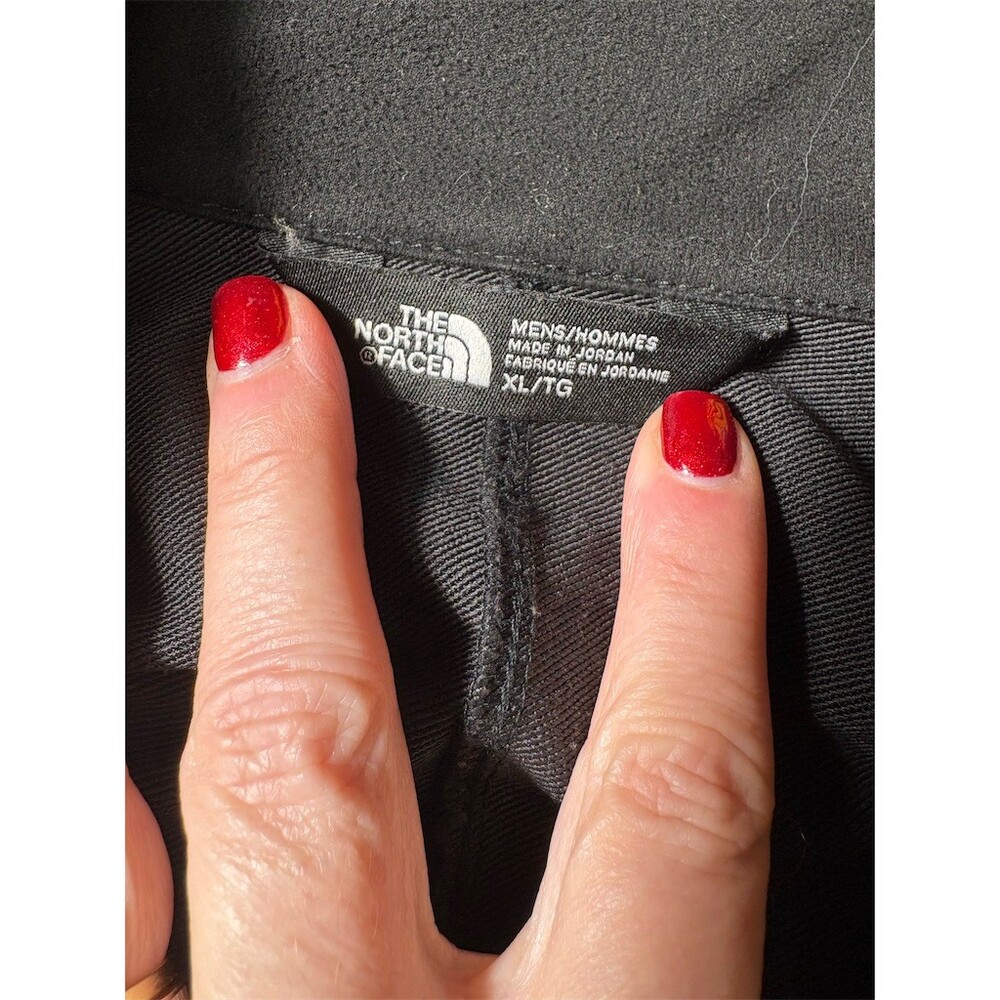 The North Face Jacket Men's XL Black Soft Shell Full Zip Stand Collar Logo - Picture 6 of 8